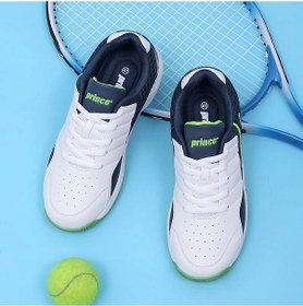 Resim Erkekler Badminton Ayakkabı Kaymaz Rahat Masa Tenisi Bej - Gri - Lacivert 