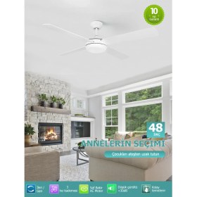 Resim Dlc Group Dlc Levante LED Tavan Vantilatörü Beyaz 122 cm 