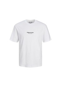 Resim Jack & Jones Jorvesterbro Rahat Kesim Tişört 12240121 Beyaz 