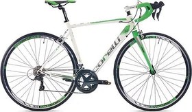 Resim Corelli Sprint KR100 28 Jant 16 Vites V Fren Yol Yarış Bisikleti beyaz yeşil 48 Kadro 