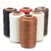Resim El Dikişi İçin 1 Adet Yüksek Kaliteli Dayanıklı 260m 0.8mm 150D Balmumu Kaplı Deri İpliği - Karışık Renk Polyester %100 El Sanatları Malzemeleri 