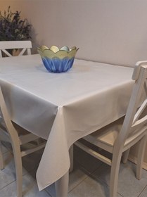 Resim Elyaflı Pvc Muşamba - Desenli Silinebilir Masa Örtüsü Gri 140 