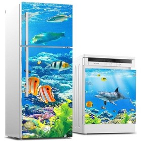 Resim Buzdolabı Ve Bulaşık Makinası Beyaz Eşya Sticker Kaplama Denizalt (508104461) 