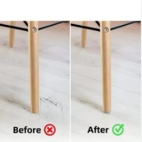 Resim Pasific Zemin Koruyucu 35 mm Beyaz EVA Keçe, Ses ve Çizik Önleyici Beyaz Mobilya Keçesi 2 Adet 