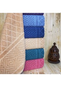 Resim Bimar Bukle Jakarlı Soft Pramit Desenli El Ve Yüz Havlusu 50 X 90 Cm X 3 Adet Çok Renkli 