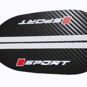 Resim 2 Adet Araba Dikiz Aynası Yağmur Kaş Kar Bloklayıcı Karbon Fiber Güneşlik - Audi, BMW, Mercedes ve VW için 