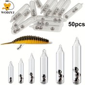 Resim 50 adet/paket Titrek Yumuşak Yemler - Farklı Boyutlarda 3mm/4mm/5mm Paslanmaz Çelik Boncuklar Cam Kılıfı, Cam Maraça Balıkçılık Aksesuarı - Tatlı ve Tuzlu Su Balıkçılığı için Ses ve Titrekle Balıkları Çekin 