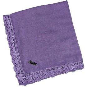 Resim Mim Eşarp Enba Pamuklu İğne Oyalı Namaz Ve Mevlüt Örtüsü 110x110 Cm Mor 