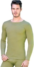 Resim Tutku 3 Adet Haki Renk Termal Fanila Yeşil M 