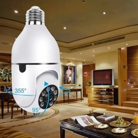 Resim Sanec Wifi 360 Panoramik Ampul Kamera Gece Görüş Ses Akıllı Hareket Algılayıcı 