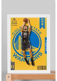 Resim Klay Thompson Çerçeveli Tablo - Golden State Warriors Nba Posteri Tablo 