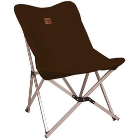 Resim Box&box Alüminyum Katlanabilir Kamp Sandalyesi, Piknik Sandalyesi, Taşıma Çantalı, Kumaş, Kahverengi 