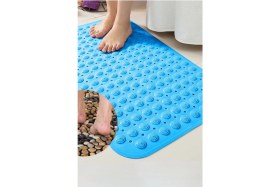 Resim Kaydırmaz Silikon Banyo Matı 40X80CM, Güvenli ve Konforlu Duş Deneyimi 