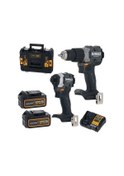 Resim Dewalt Mclaren DCK200MP2T Kömürsüz 18V 5 Ah 2 Li Akülülü Matkap Set 