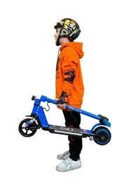 Resim Fable Elektrikli Çocuk Scooter! 130W, 2 Teker, Led Işıklı, Katlanabilir 