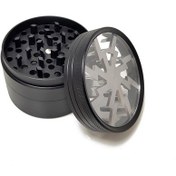 Resim Siyah 63mm Tütün Baharat Alloy Herbal Öğütücü Parçalayıcı ps93msy 