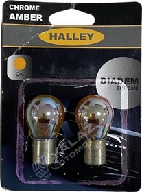 Resim HALLEY 12V 1016 AMPUL 21/5W AMBER DİADEM TURUNCU (ŞAŞI TIRNAK) (2 AD) ITALY 