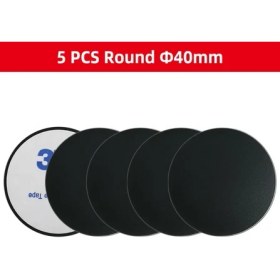 Resim GongtuShop 5 Adet Yuvarlak 40MM Tarzı Ack Metal Plaka Disk Mıknatıs Araç Telefon Tutacağı Demir Sac Etiket Mıknatıs Cep Telefonu Tutucu Araç Standı Montajı (Yurt Dışından) 