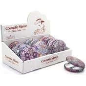 Resim Büro Ev Ofis Personel Hediyesi İçin Taşlı Kalın Yuvarlak El Aynası Çok Renkli 