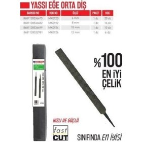 Resim Bay-tec Yassı Eğe Orta Diş 10" 250 mm (1 Adet) 