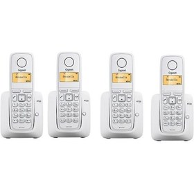 Resim Gigaset 1 Harici 4 Dahili Dect Telsiz Kablosuz Telefon Santrali Beyaz 