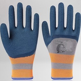 Resim 2'li/6'lı mavi eldivenler, erkek ve kadınlar için unisex, tüm mevsimler için uygun, nefes alabilen eldivenler, harika bir hediye seçeneği 