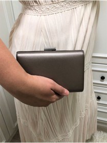 Resim womenacs Kadın Platin Portföy Clutch Çanta 
