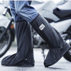 Resim Motosiklet Bot Kılıfı Ayakkabı Yağmurluğu Su Geçirmez 