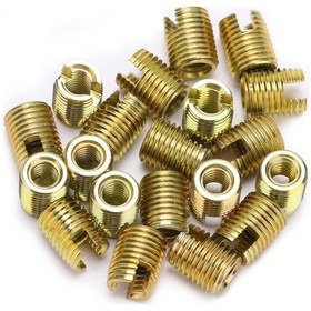 Resim Aubyhe 20 Adet 302 Karbon Çelik Otomatik Vida Somun Entegresi İç Çap M4 0.7, Dış Çap M6.5 0.75 - Dayanıklı, Titremeye Dayanıklı, Kolay Kurulum 