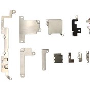 Resim iPhone Uyumlu Xr Kasa Anakart İç Aksam Metal Kapakları Braket Seti 