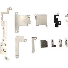 Resim iPhone Uyumlu Xr Kasa Anakart İç Aksam Metal Kapakları Braket Seti 