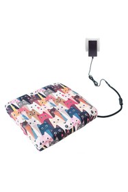 Resim Elioure Çok Renkli Yumuşak Isıtıcı Minder, Su Geçirmez ve Konforlu Evcil Hayvan Yatağı 