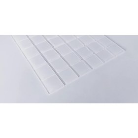 Resim Mozaikristal Mutfak tezgah arası ve tüm yüzeyler için Kristal Cam Mozaik, Renk: Beyaz, Cam ölçüsü: 48x48x4 mm, File ölçüsü: 30x30 cm. ( 1 Kutu = 11 File Karo = 1 m2 Fiyatıdır. ) 