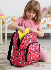 Resim Hevi Kids HeviKids Kişiye Özel İsimli Anaokulu Çantası - Penguen | 3-15 Yaş Çocuk Sırt Çantası 