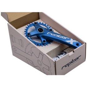 Resim Shimano Raptor A28z-as322 Tekli Aynakol+orta Göbek 32t 170mm Mavi 260173 Siyah 