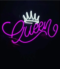 Resim Queen Yazılı Neon Led Renkli 