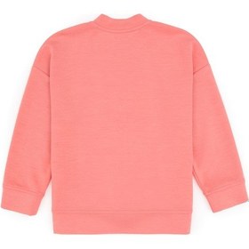Resim U.S. Polo Assn. Kız Çocuk Neon Pembe Fermuarlı Örme Hırka 50317869-VR105 