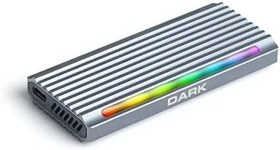 Resim Dark USB 3.2 Gen2 Type C - M.2 NVMe & SATA SSD RGB LED'Lİ Disk Kutusu (DK-AC-DSEM5) 