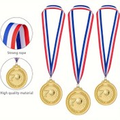 Resim Spor Yarışmaları ve Turnuvalar İçin Kurdeleli 12 Adet Basketbol Spor Madalyası, Oyunlar ve Etkinlikler İçin Altın Madalya 