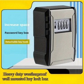 Resim Willowhaven 817 Siyah Ağır Hizmet Duvar Tipi Şifreli Çoklu Anahtarlık Kasa 