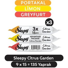Resim Sleepy Citrus Garden Cep Mendili 9 X 15 Cm 135 Yaprak 