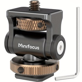Resim MINIFOCUS 1 adet Monitör Soğuk Montaj Yuvası, Kamera Ekran Başlığı Montajı, 160° Eğme Ayarı, Alüminyum Alaşım, Taşınabilir ve Hafif, 5 inç ve 7 inç Monitörler için Uygun 