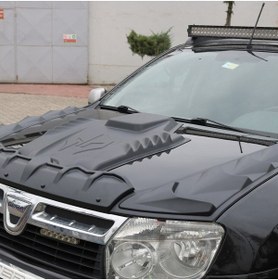 Resim ServetDizaynOto Dacia Duster 2010-2017 Dragon Kaput Koruma 4 Prç. 