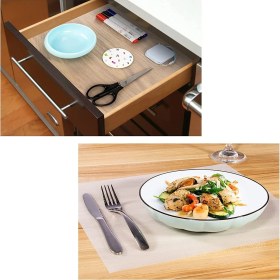 Resim Efem Home Şeffaf Kaydırmaz Pvc Eva Çekmece Dolap & Raf Örtüsü 45 cm x 20 m 