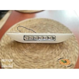Resim Beyaz Dış LED Lamba Plastik Açılı 6 Ledli 12-24V 