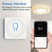 Resim Smart DIY 16A Ağır Hizmet Akıllı Güç Anahtarı - WiFi & Tuya Uygulama Kontrolü, Alexa/Google Home Ses Uyumluluğu, Sabit Elektrik Priz Modülü, Pil Gerektirmez, Geniş Voltaj Aralığı 110V-230V Ev Sineması, Cihazlar, Elektronikler İçin - Partner Uygulamalarla Kolay Kurulum, Elektronik Kontrol, Şık Dairesel Tasarım, Delikli Tasarım, Gömme Teknoloji 