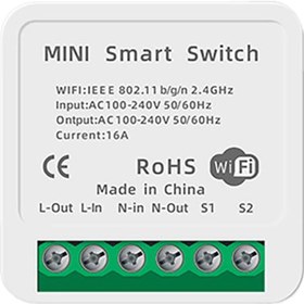 Resim Maiyame Akıllı Wifi 16a Kontrolör: Uzaktan Sesli Komut Alexa İle Ev Aygıtlarını Kontrol Edin - Duvar Montajlı Mini Kontrol Cihazı Beyaz Diğer 