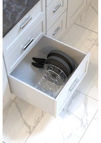 Resim Fin Dolap Içi Tencere Kapak Tutucu Beyaz Çok Renkli 