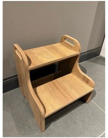 Resim Montessori Basamak Tabure Çocuk Banyo Wc Lavabo Merdiven Yükselti 