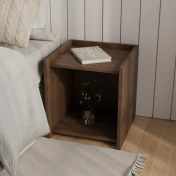 Resim Elbin Komodin | 40 cm - 2 Raflı Ceviz Renkli 